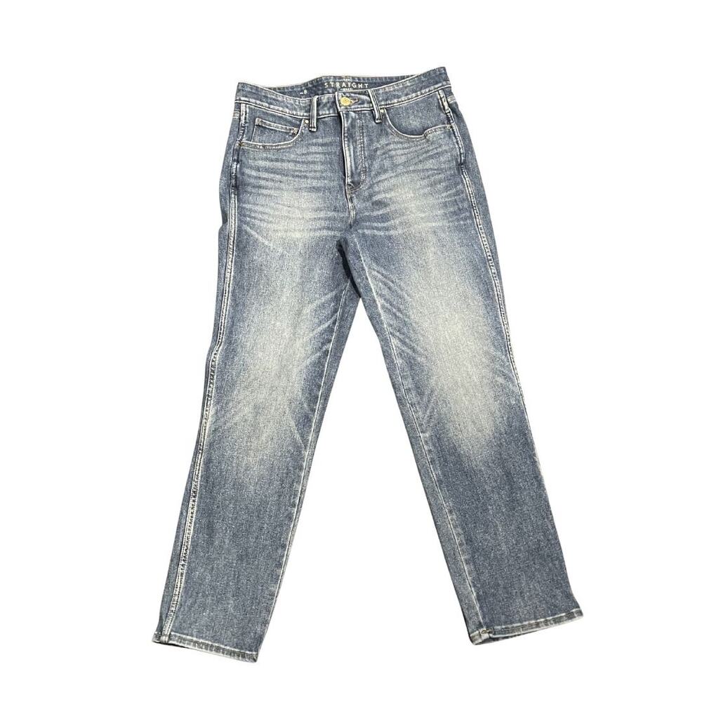 White House Black Market The Straight Crop Denim Jeans Size 8 Casual Chic